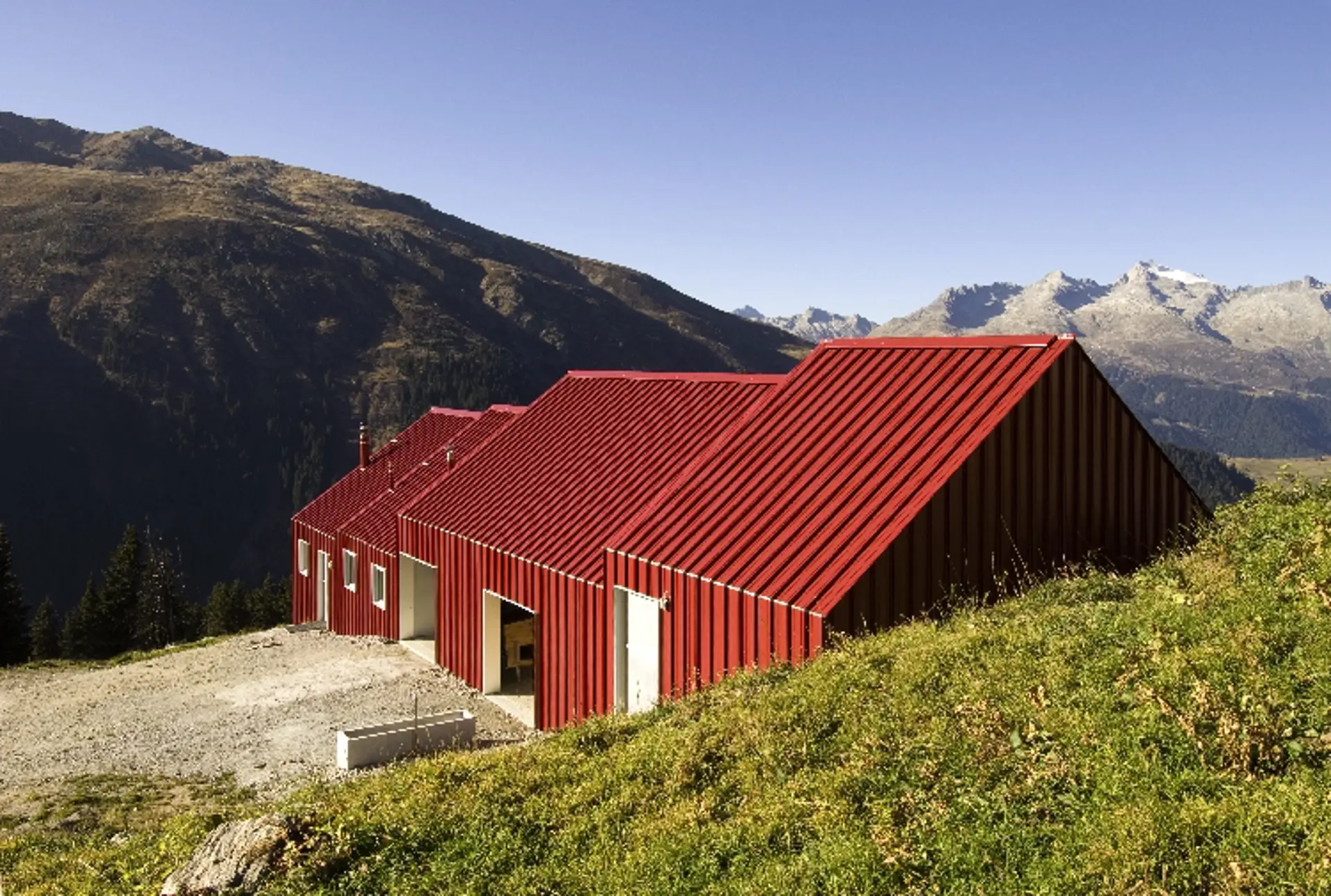 05_Neubau Alpgebäude_Ziegenalp Puzzetta Fuorns Platta